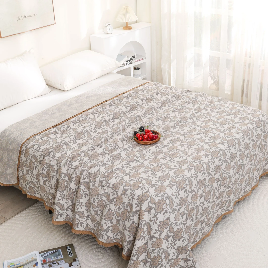 【花语栖梦】轻奢亲肤加厚床盖