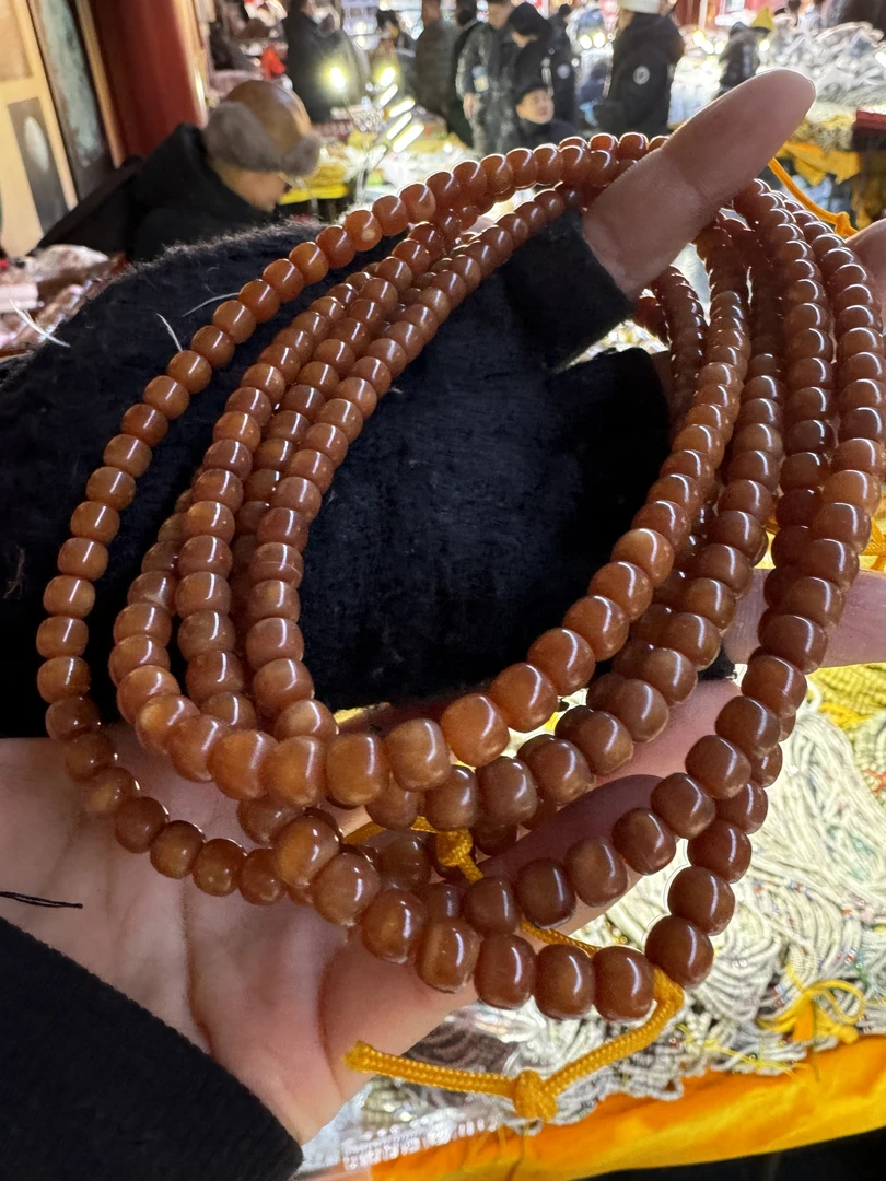 7X6全玉化老料龙脊菩提脖挂