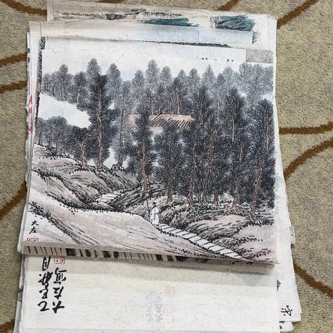 国画大左老师作品刘