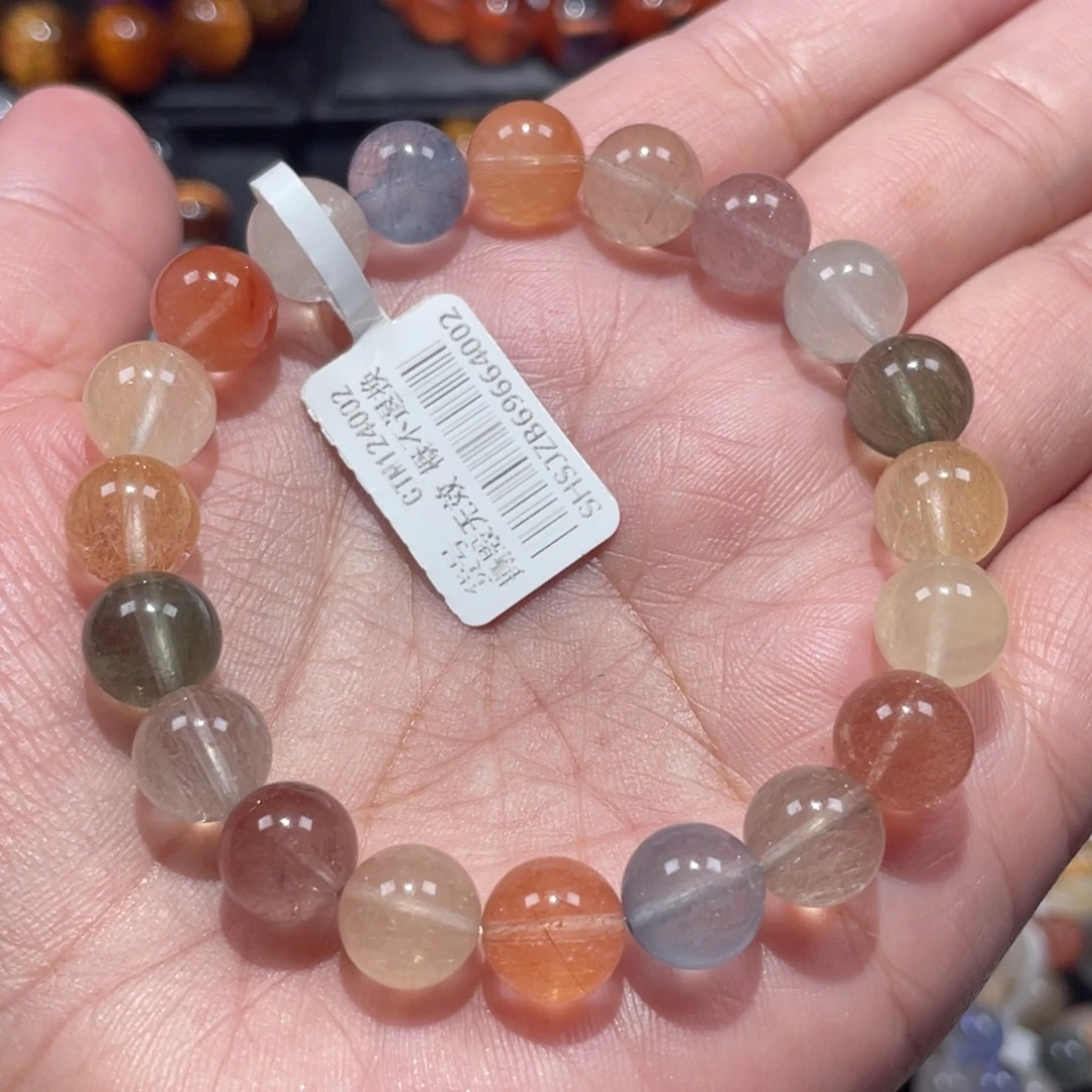 手链水晶未镶嵌彩兔毛9.2mm左右