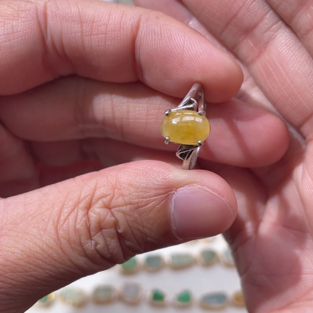 翡翠银S925镶嵌颈饰