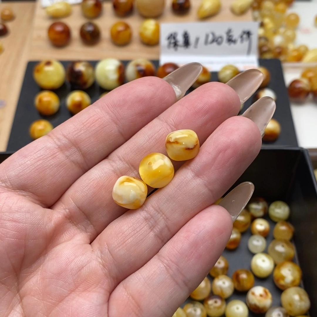 期***天琥珀未镶嵌珠宝奇石蜜蜡