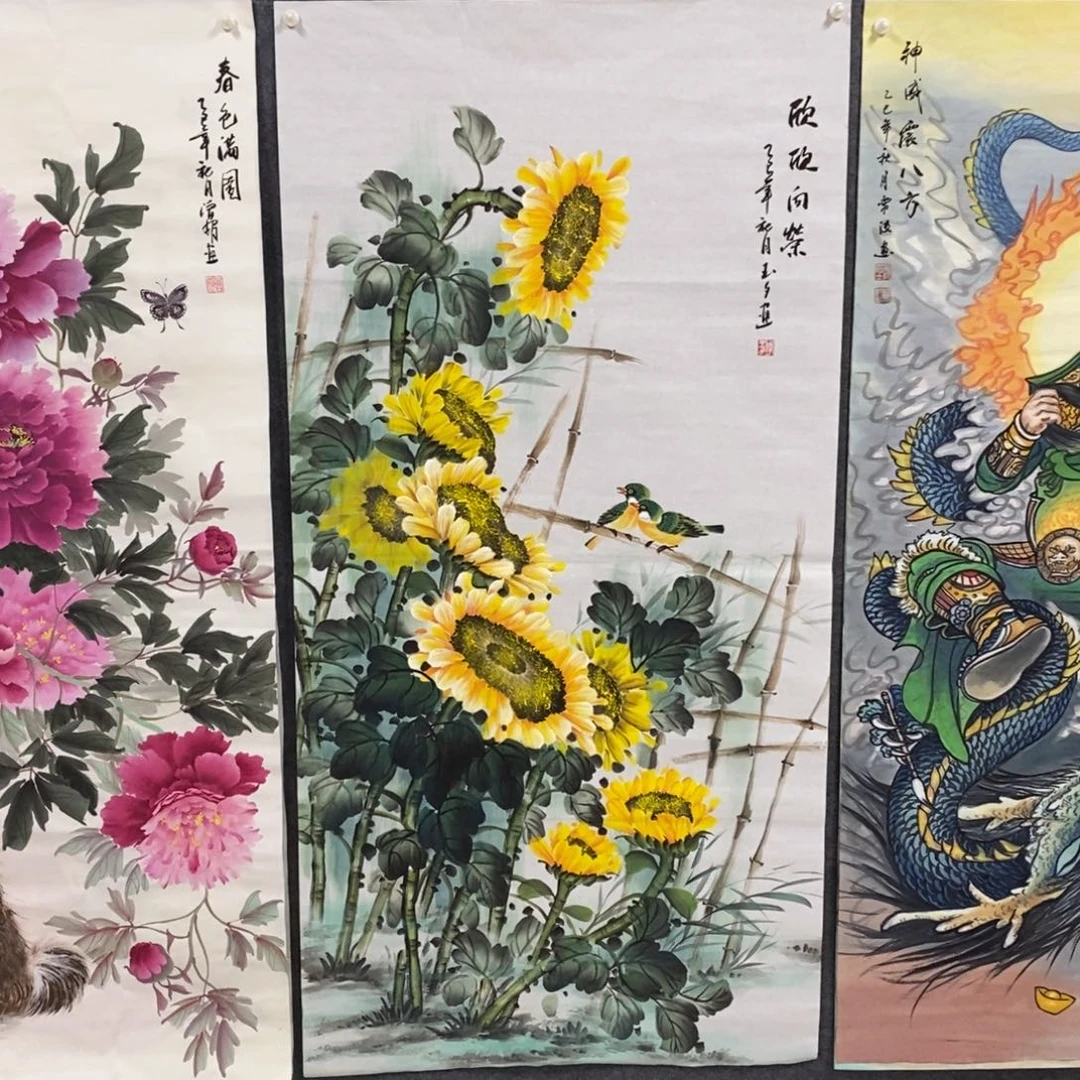 国画尺寸140✖️70四尺手绘精品画