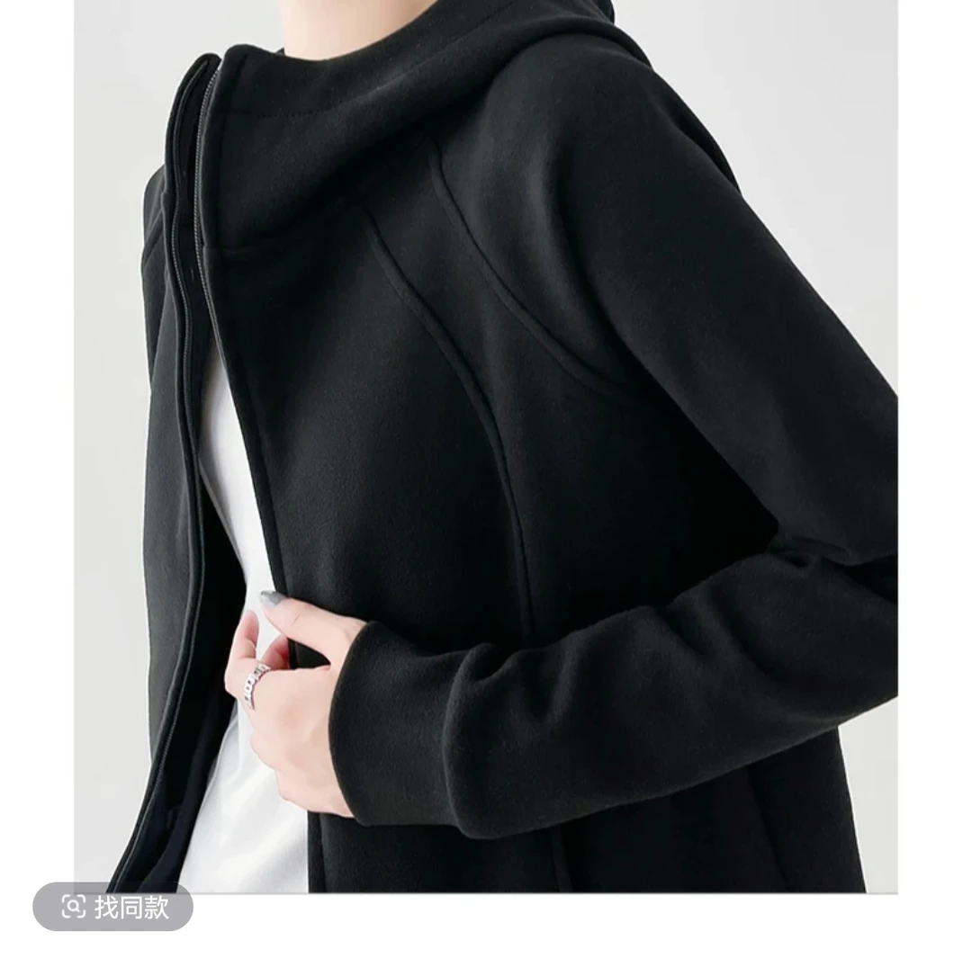 新款运动外套秋款时尚慕斯绒拉链防风连帽上衣618