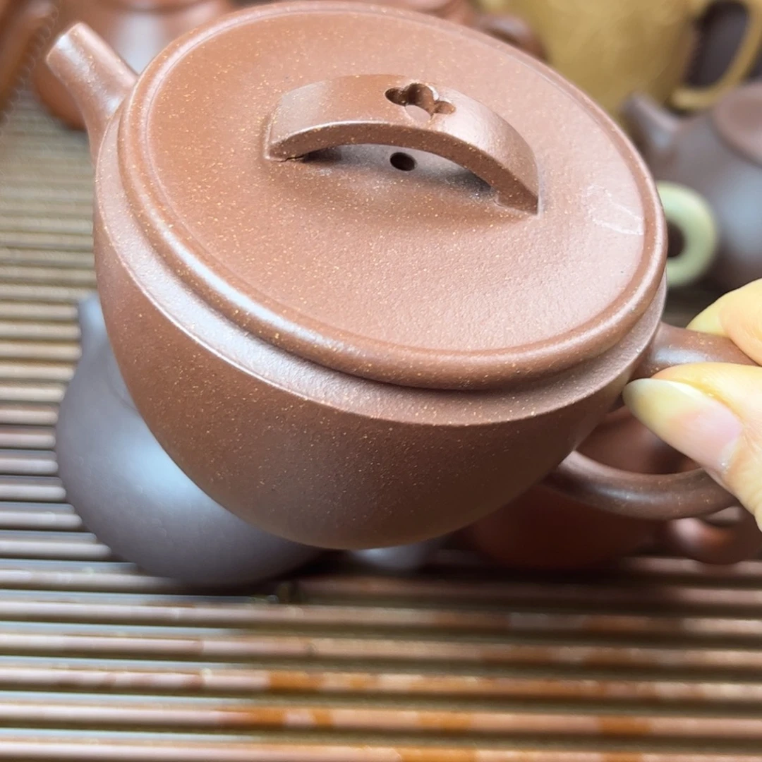 紫砂茶壶特级紫泥 汉瓦 微瑕160c 不退换