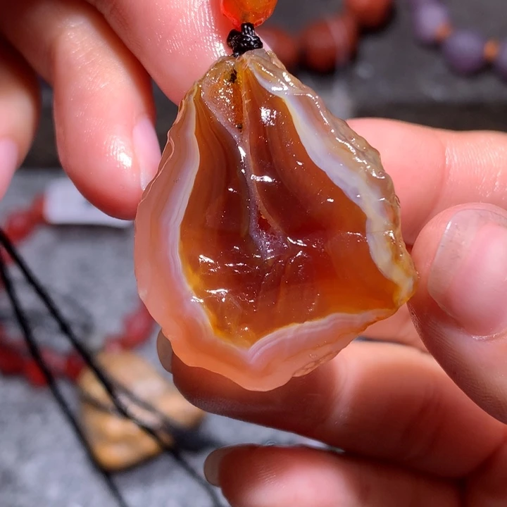 未镶嵌玛瑙/玉髓珠宝半成品