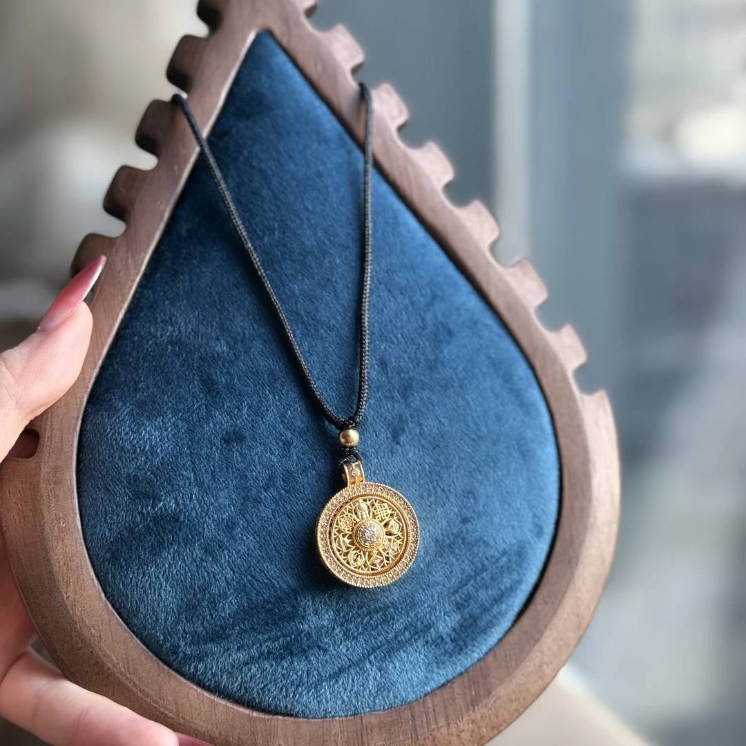 铜合金吊坠 转运八宝罗盘