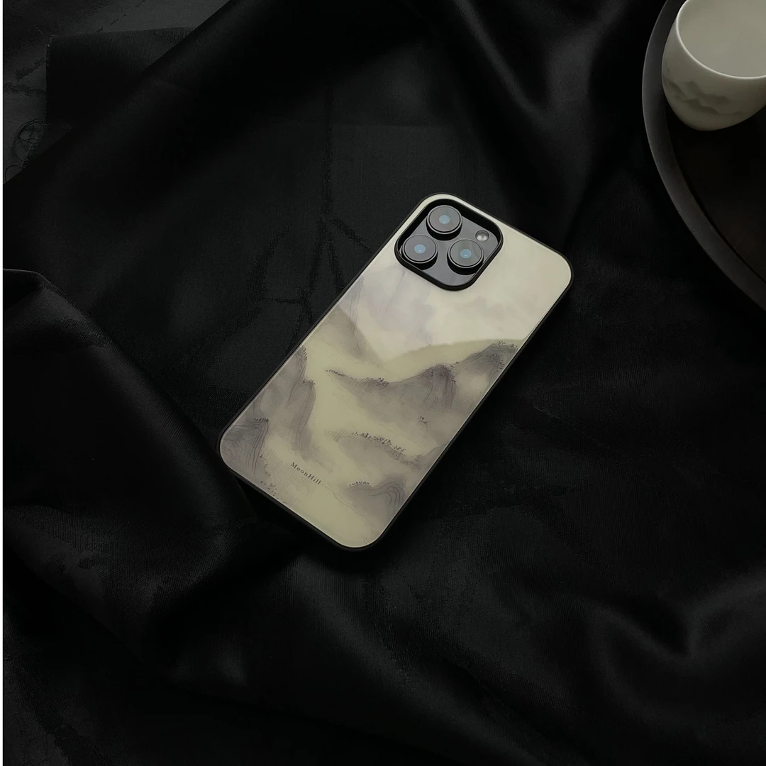 《酂白空山》新中式适用于16promax苹果手机壳15promax高级感手机壳