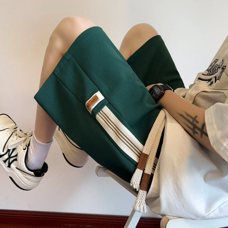 2025夏季新款男士薄款外穿运动短裤裤子ins百搭学生五分裤中裤