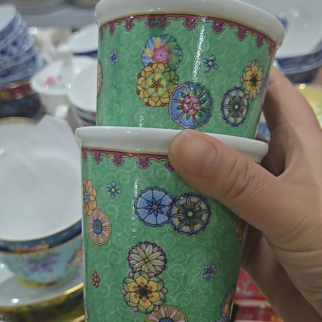 碗微瑕珐琅彩可乐杯2个66666666