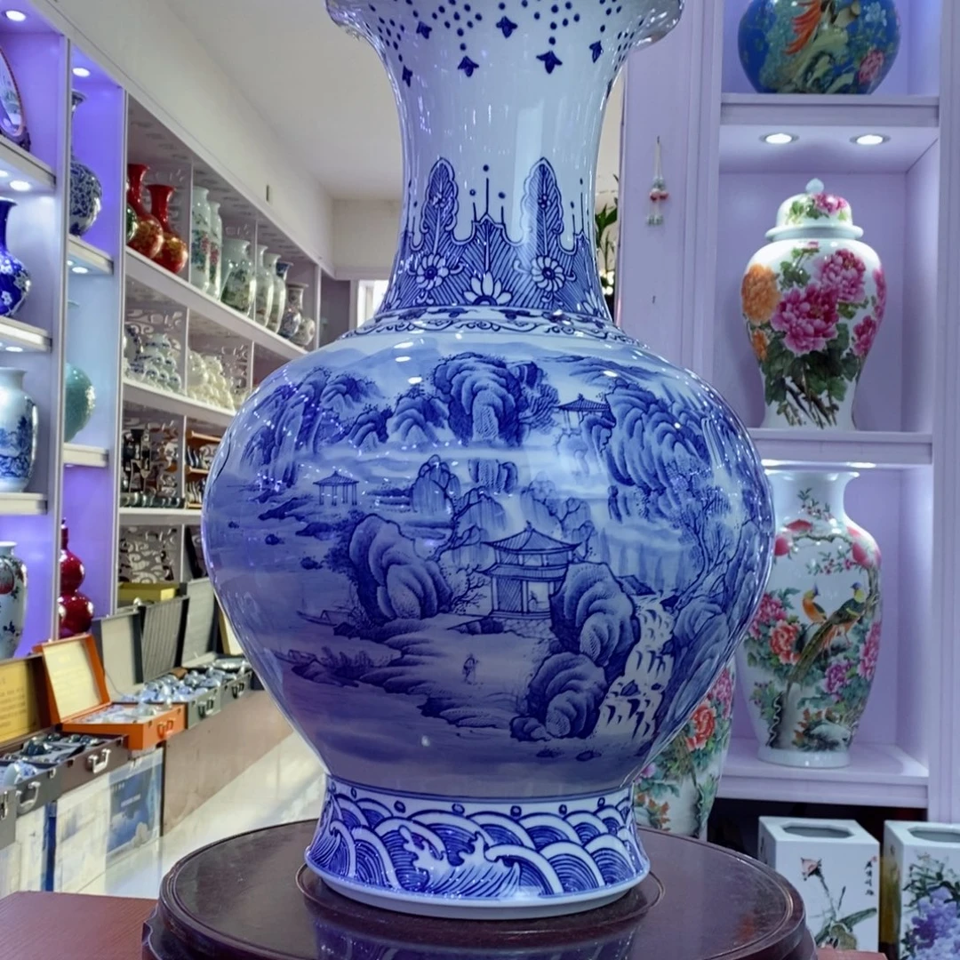 六***花瓷片景德镇陶瓷手工