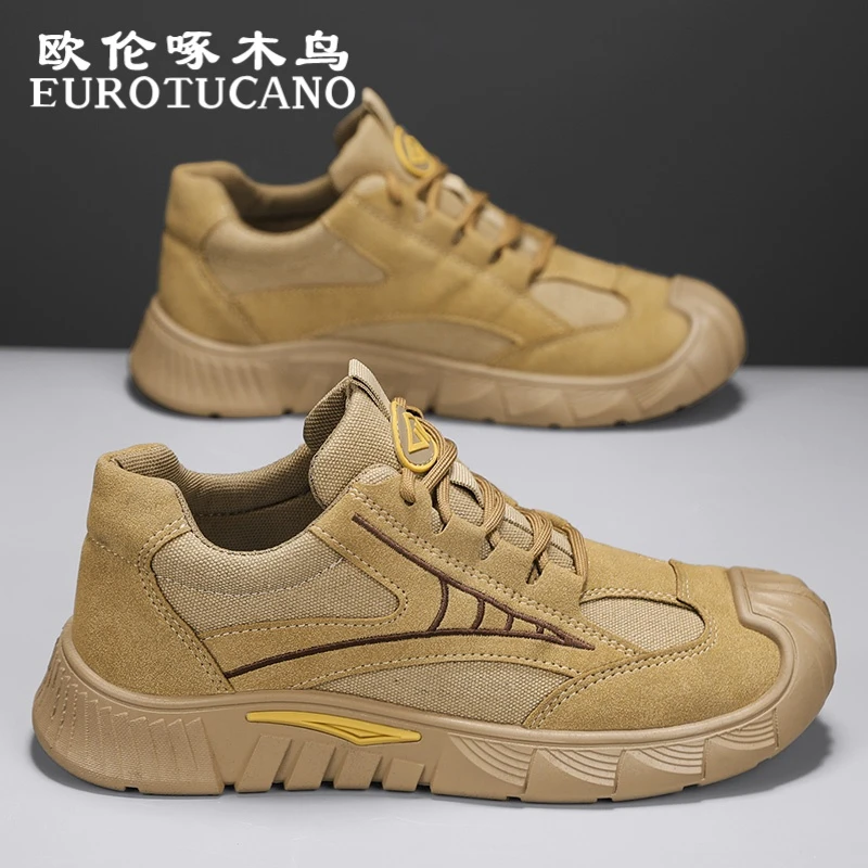 欧伦啄木鸟EUROTUCANO男鞋冬季潮流耐磨休闲板鞋子男款工装潮鞋