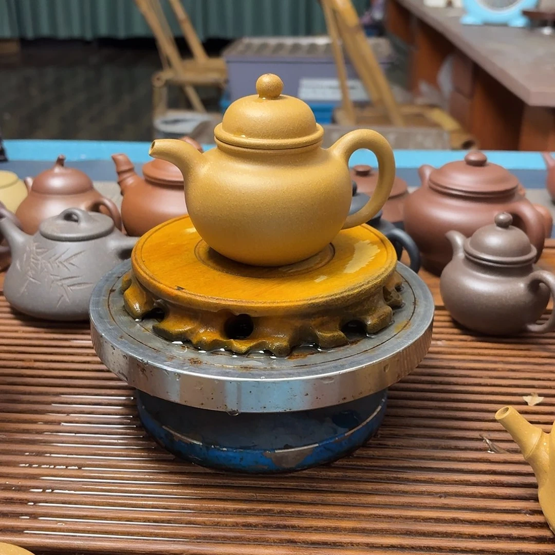 紫砂茶壶半手工制作