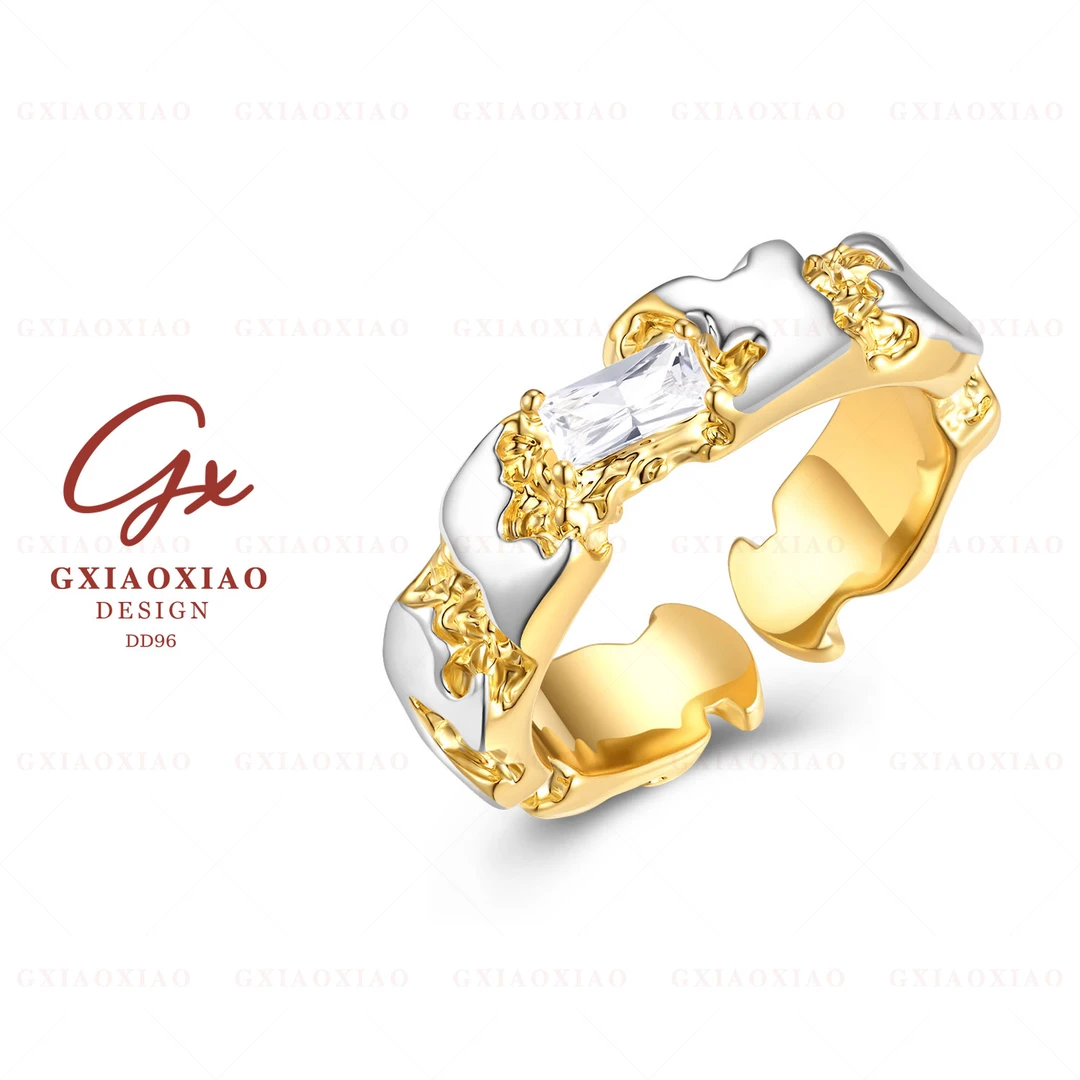 G XIAOXIAO 镀K金【柏林之恋】气质高级感百搭戒指 DD96