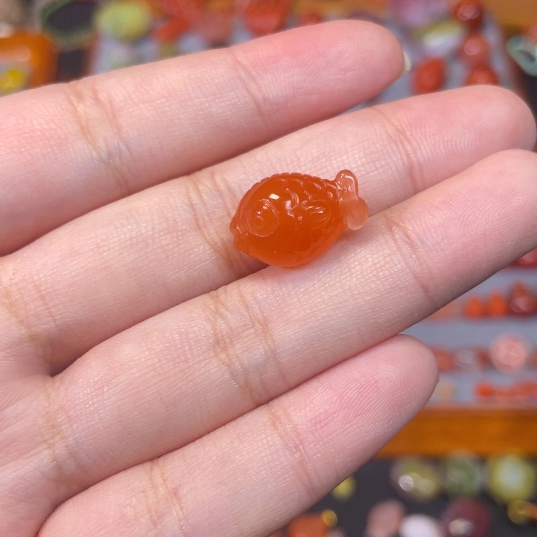 未镶嵌嘟嘟鱼南红玛瑙