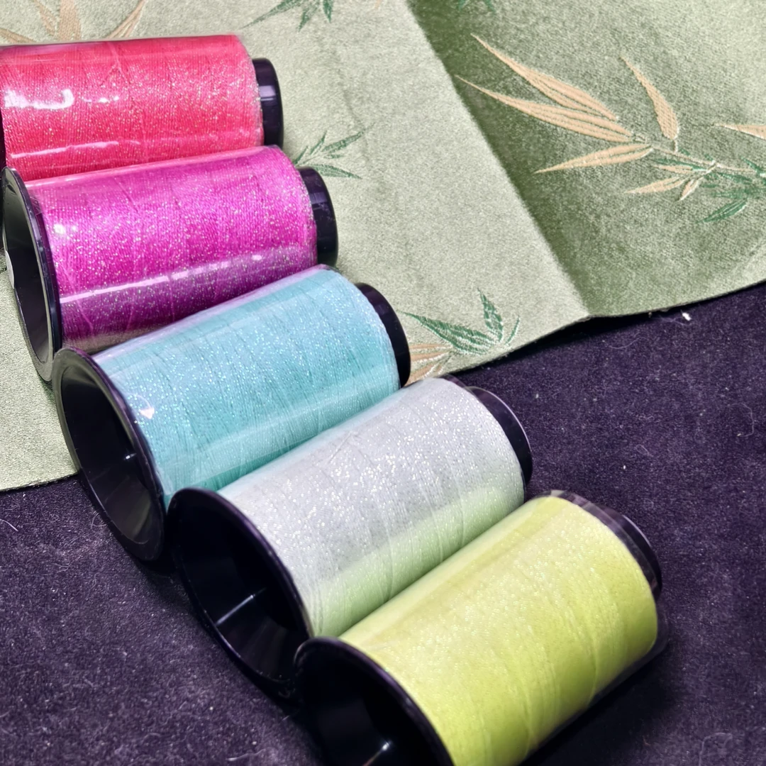 45克大卷6股星空纯色约0.5mm闪光蜡线编绳专用线