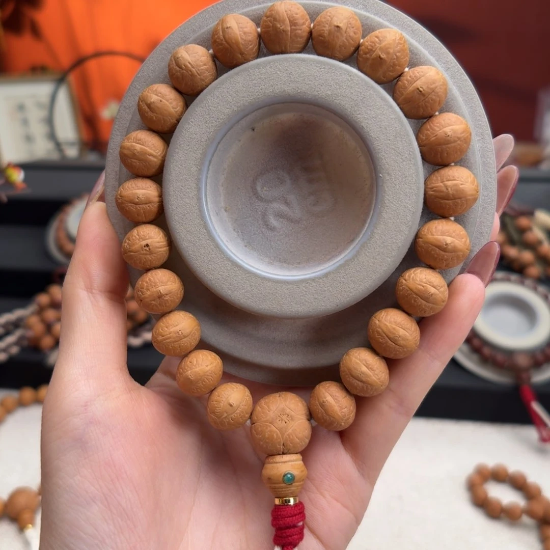 手串凤眼菩提13mm铁籽单圈素串精挑