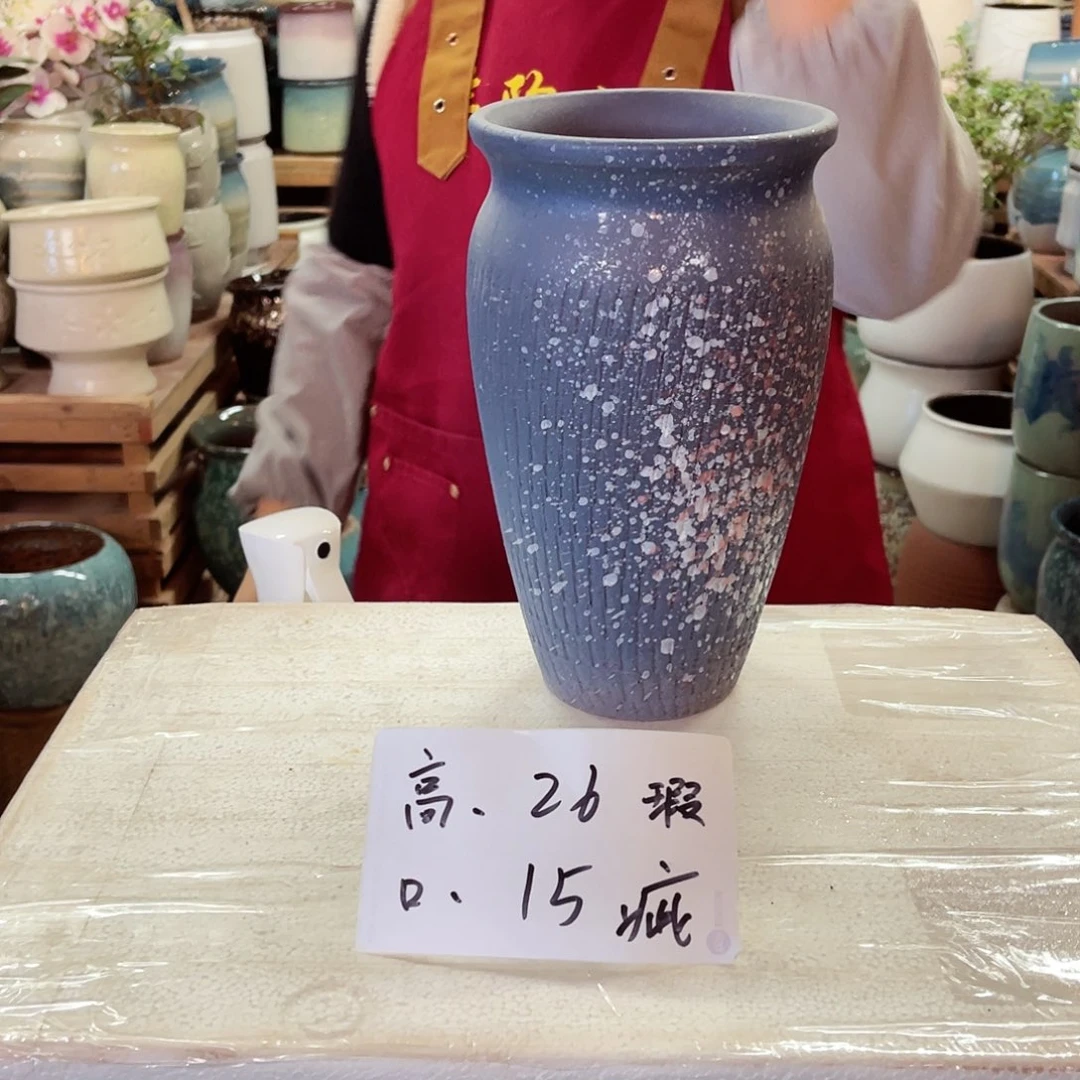 紫砂花盆高度25口径15