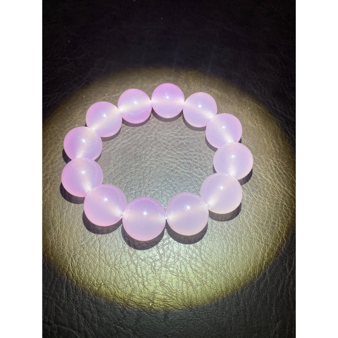 合成金属手链 525白樱花紫菩提20mm精品手串yw525（无礼盒）