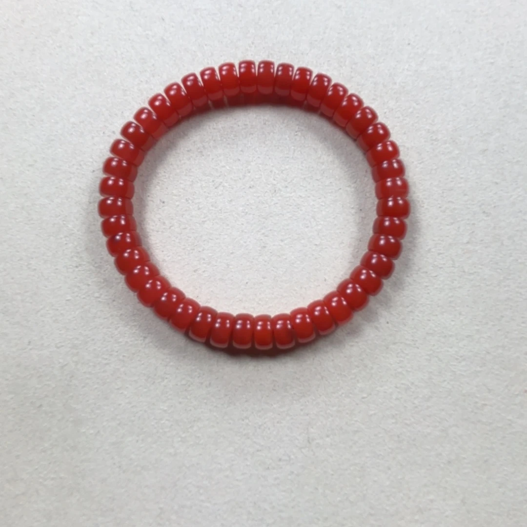 未镶嵌7➕药片手串南红玛瑙