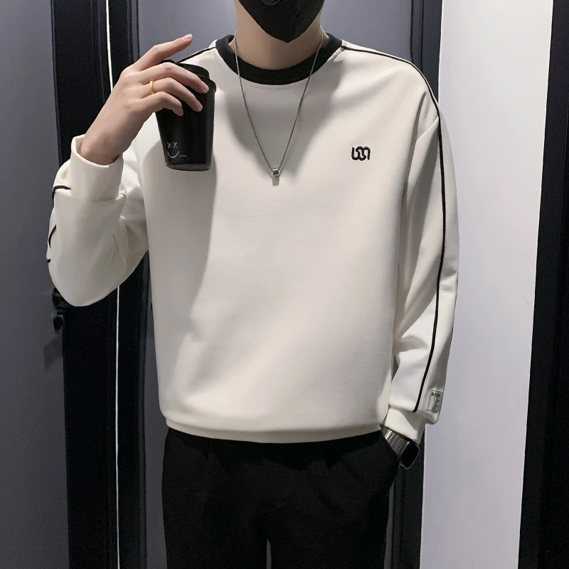 追属男士卫衣潮牌ins长袖打底衫潮T恤春秋新韩版休闲圆领宽松体恤
