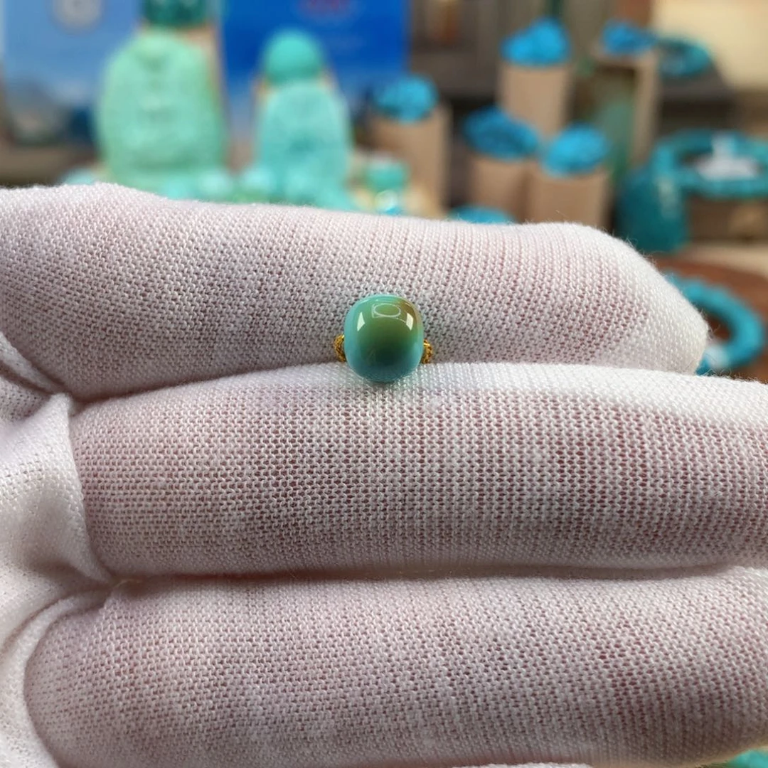 绿松石未镶嵌珠宝奇石7.5mm