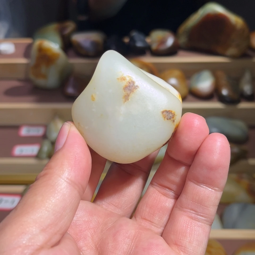银S925镀金镶嵌和田玉挂件115