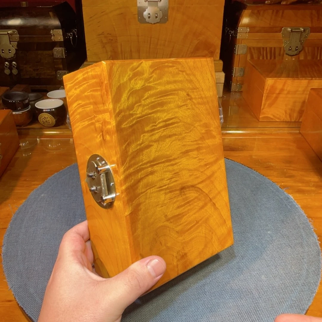 金丝楠20cm金丝楠木小叶桢楠首饰盒