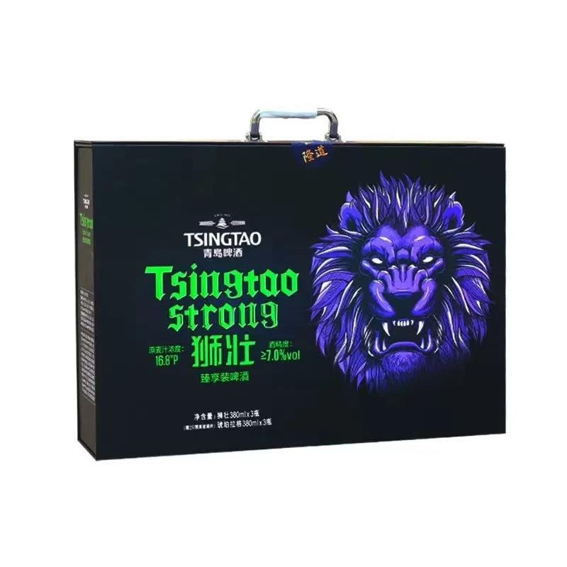 【青岛啤酒】380ml*3瓶狮壮+380ml*3瓶琥珀拉格“路路通”礼盒