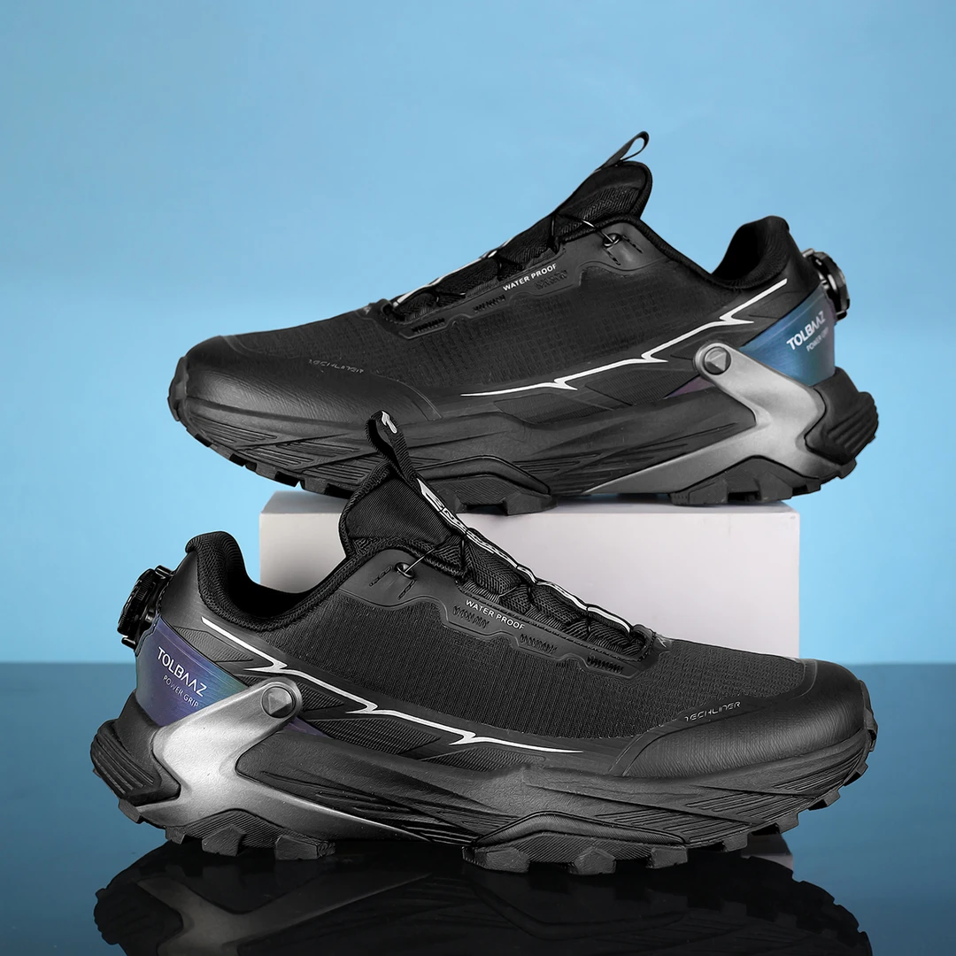 凯家大坡王男专业户外越野跑鞋后旋转纽扣登山徒步户外鞋