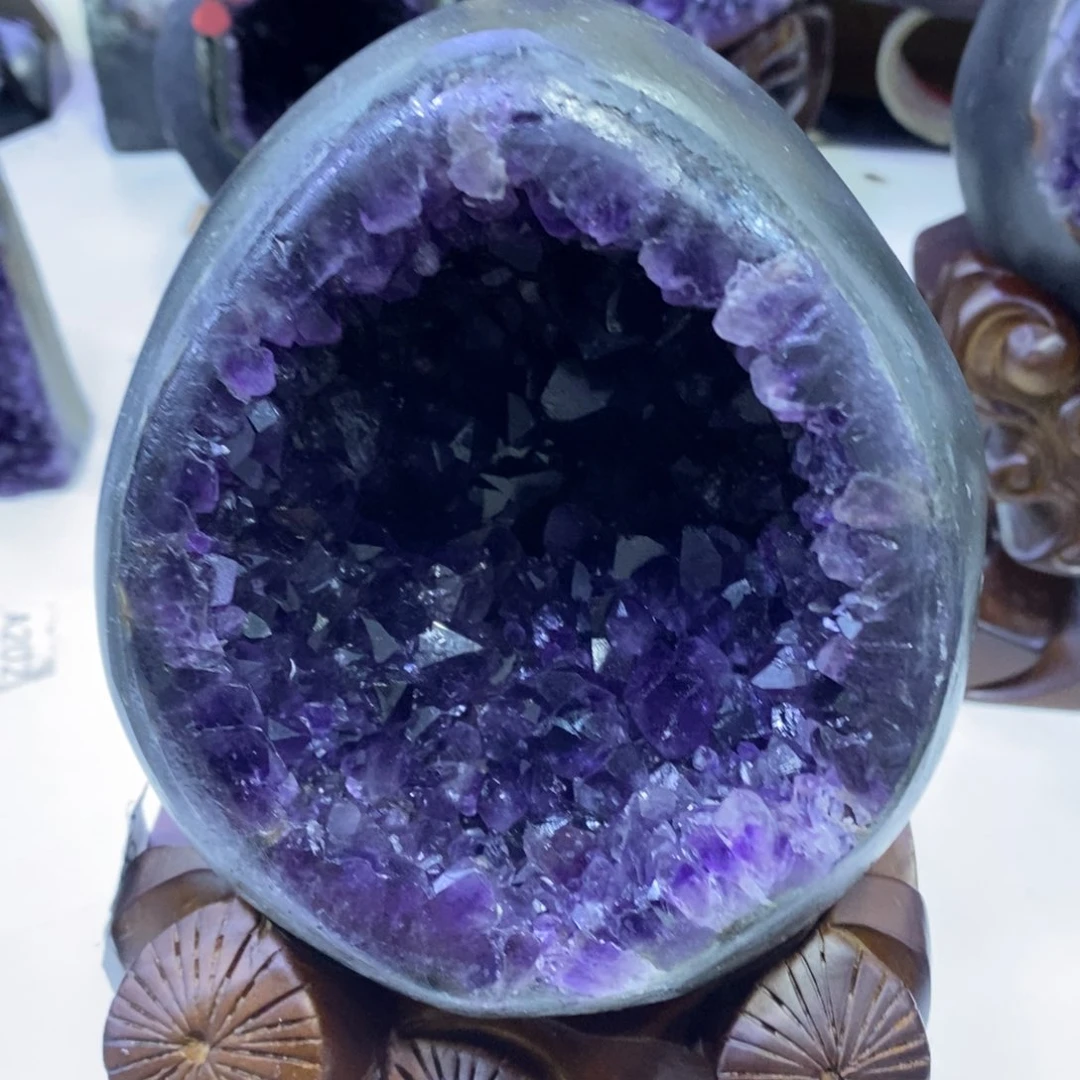 未镶嵌珠宝半成品紫晶613恐龙蛋