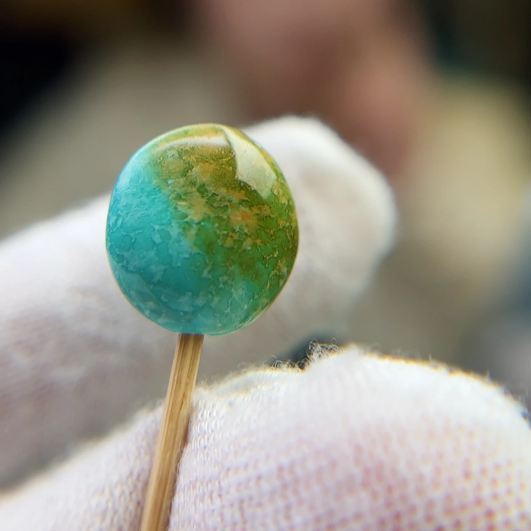 绿松石珠宝奇石未镶嵌14.1宽