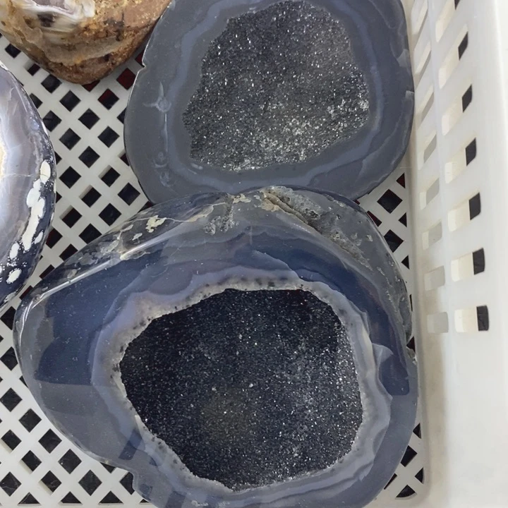 未镶嵌珠宝半成品水晶黑晶盆