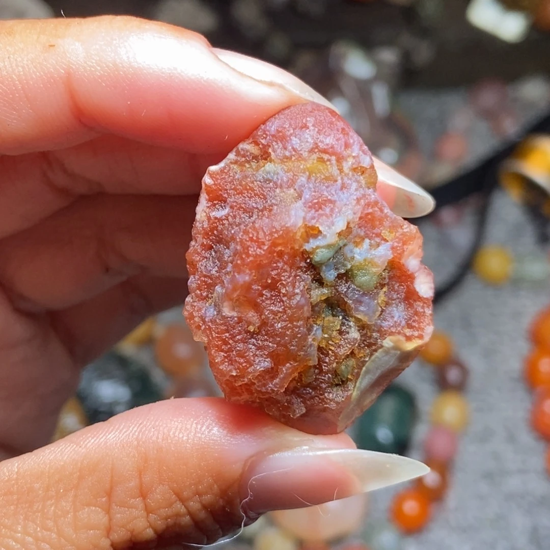 未镶嵌玛瑙/玉髓珠宝半成品