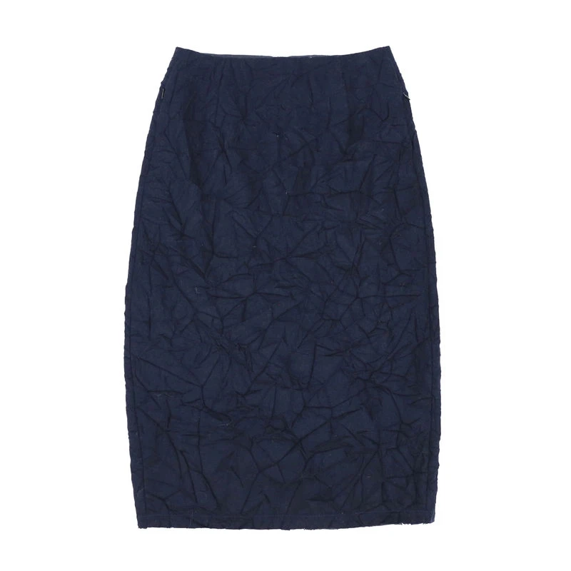 iIEWUOY有尾24秋冬新品女士松弛皱感复古直身半身裙