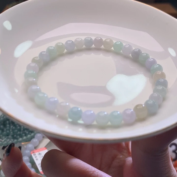 翡翠未镶嵌手链翡翠d18卡5.8