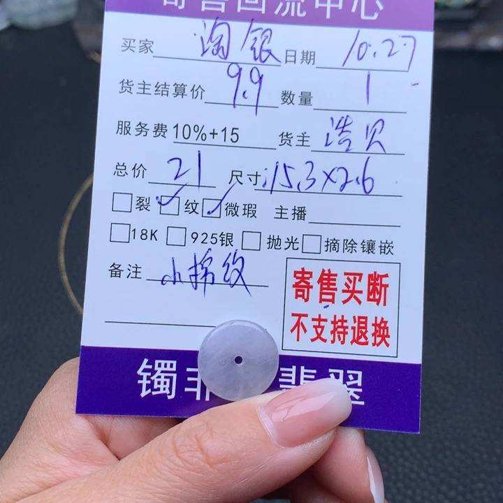 颈饰未镶嵌翡翠?***银