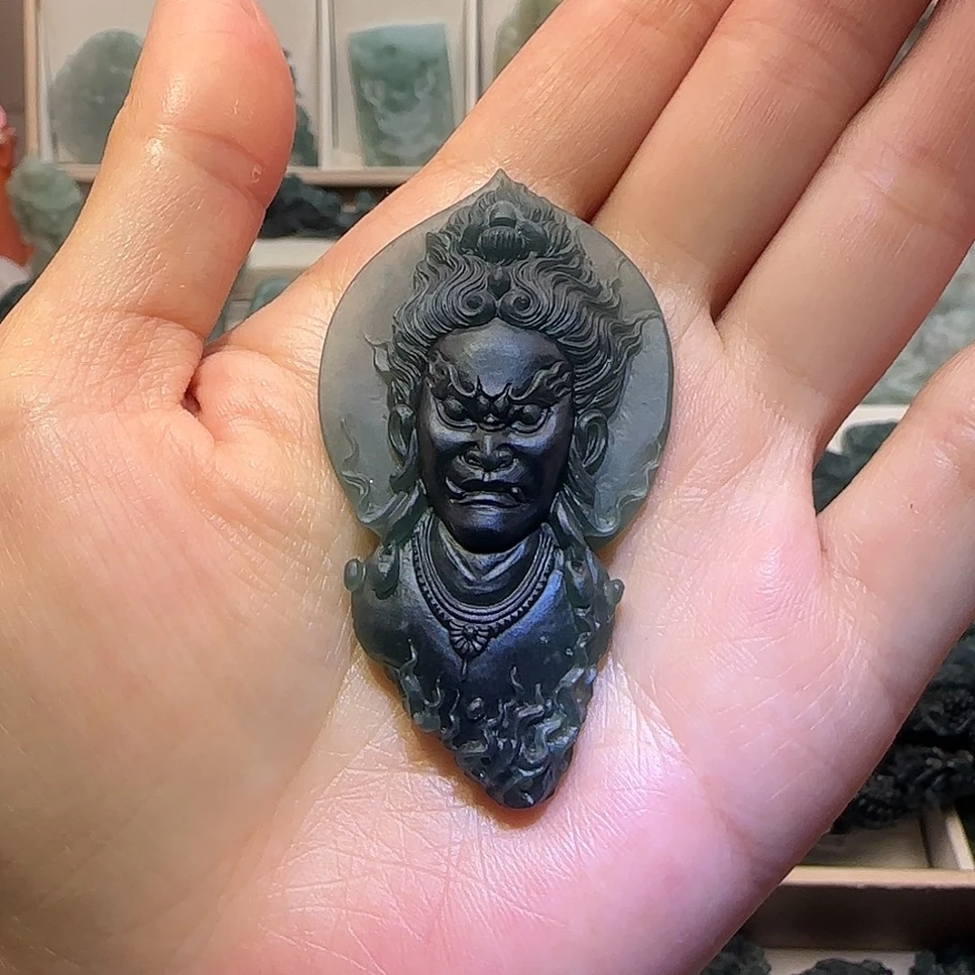 定制翡翠未镶嵌大威天龙翡翠定制