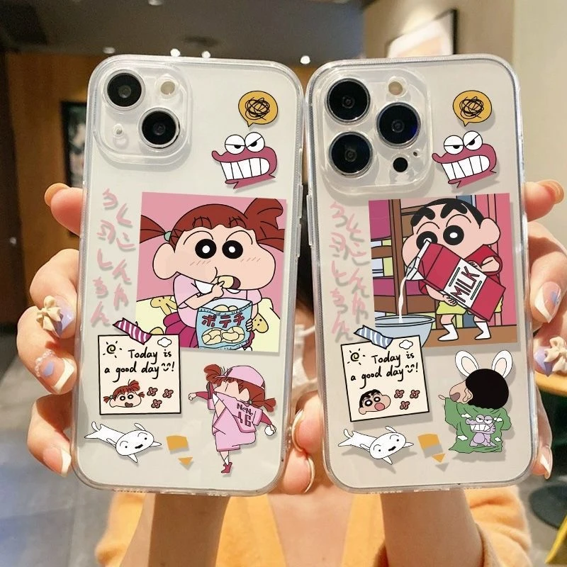 可爱小新妮妮卡通手机壳适用于苹果17/16/15/14/13/12/11