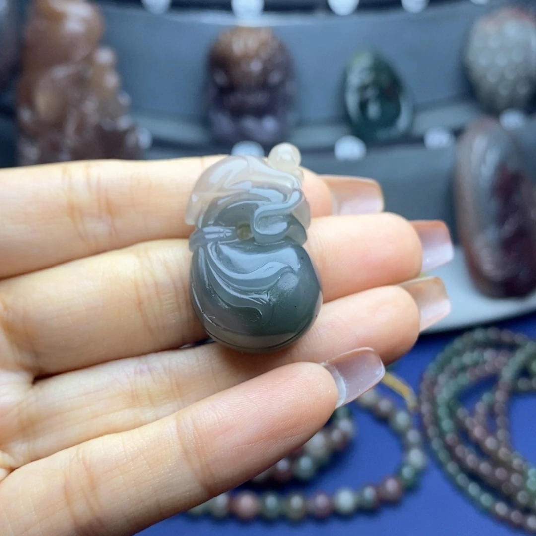 玛瑙/玉髓未镶嵌吊坠(不含链)