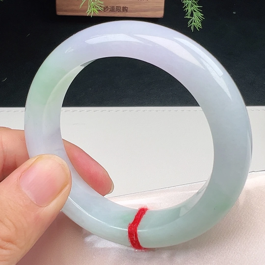 翡翠未镶嵌手镯春菜