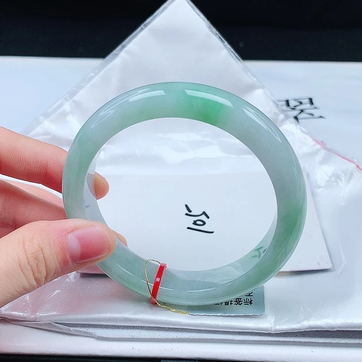 翡翠手镯未镶嵌缅甸天然a货手镯58+