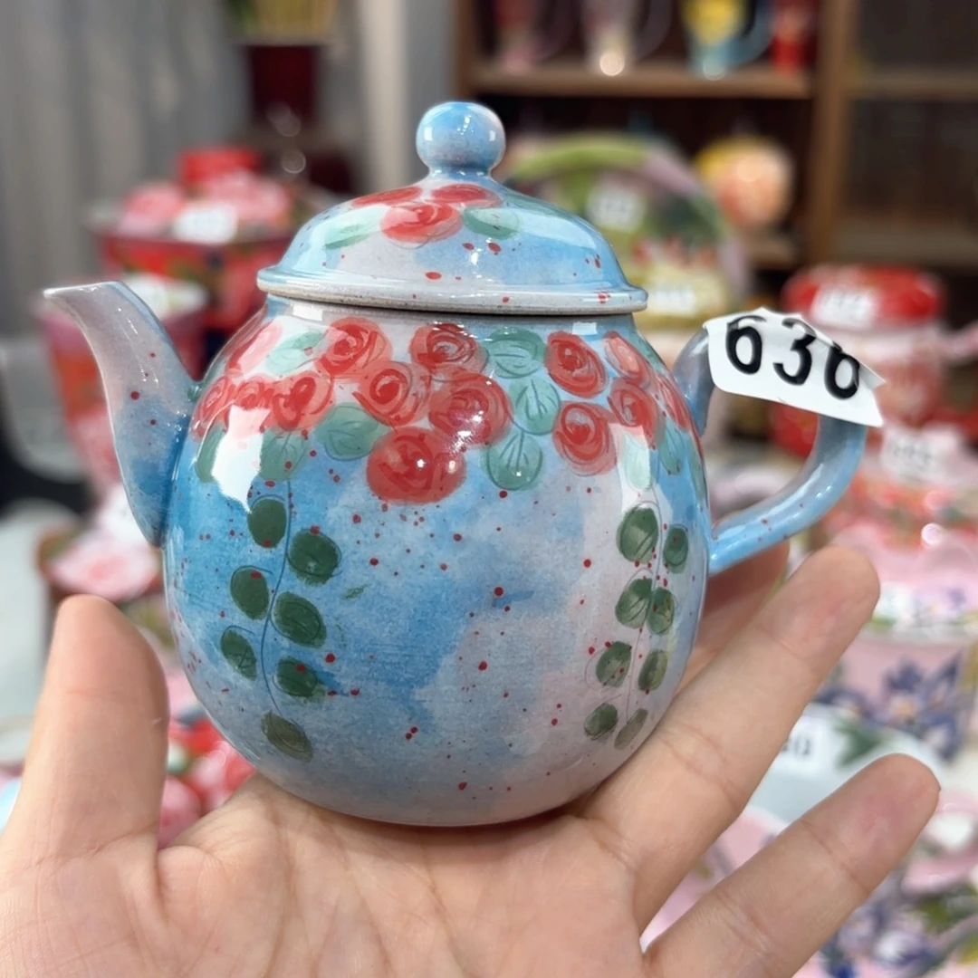 景德镇手绘高温釉下彩陶瓷茶具