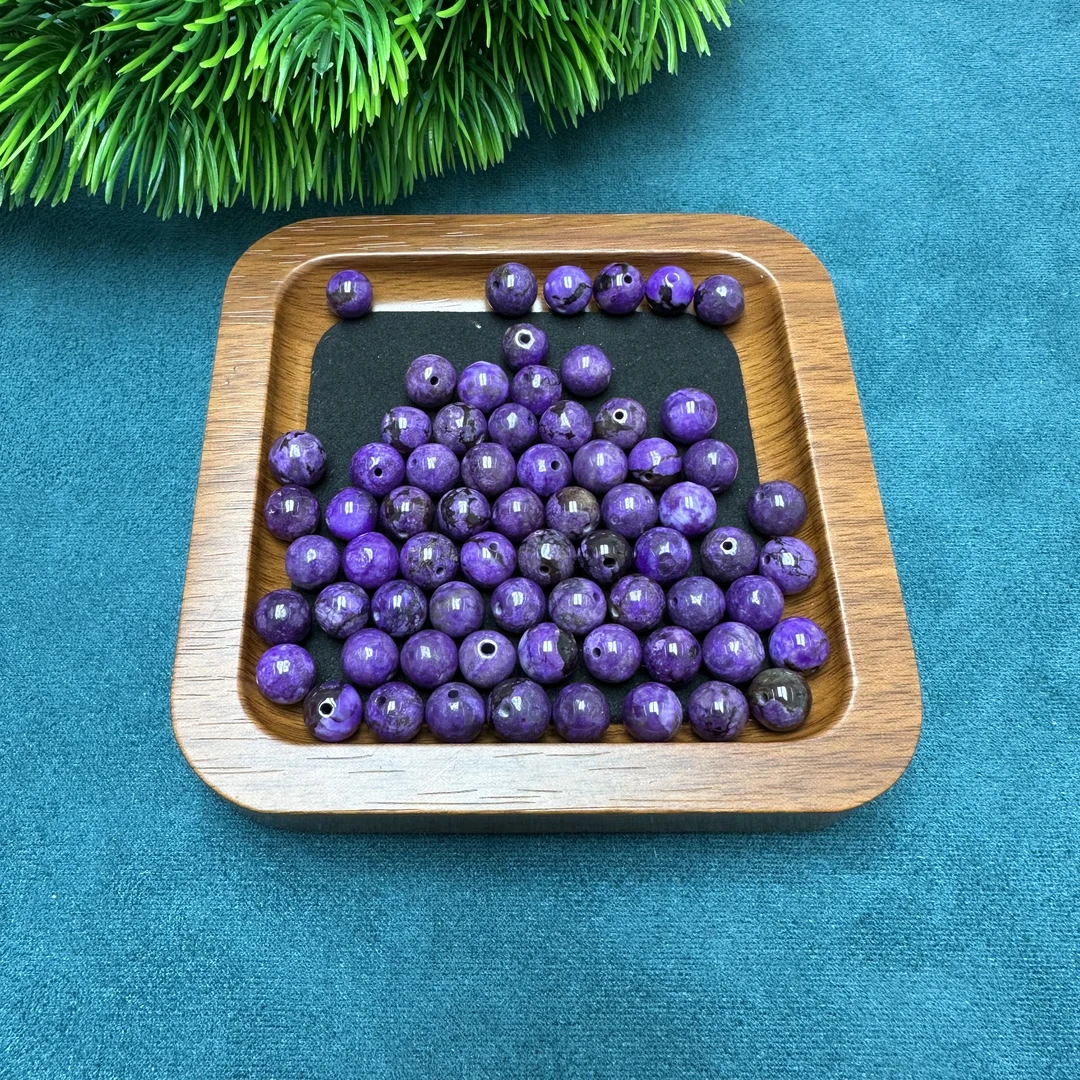 YS0090   SJL紫圆珠单珠散珠[多样发其一】【一颗】