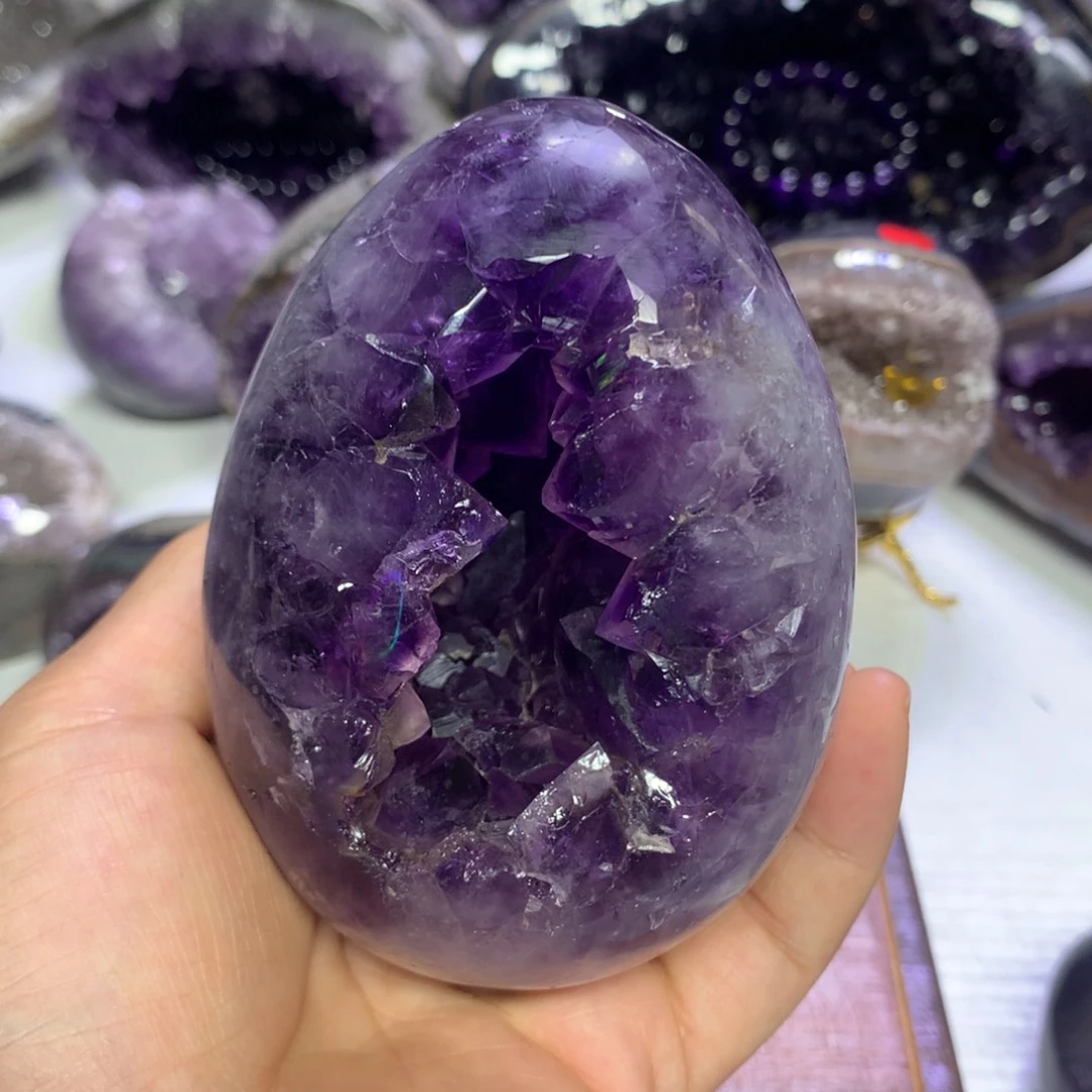 紫晶摆件未镶嵌水晶