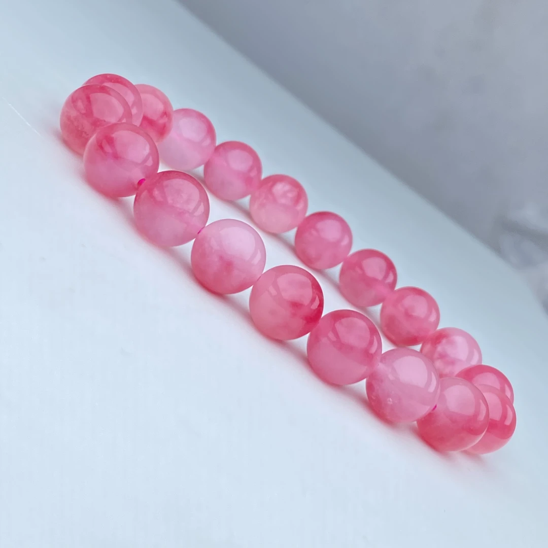 A733号精品时尚珠串樱花雨粉手链10mm多样性发一件