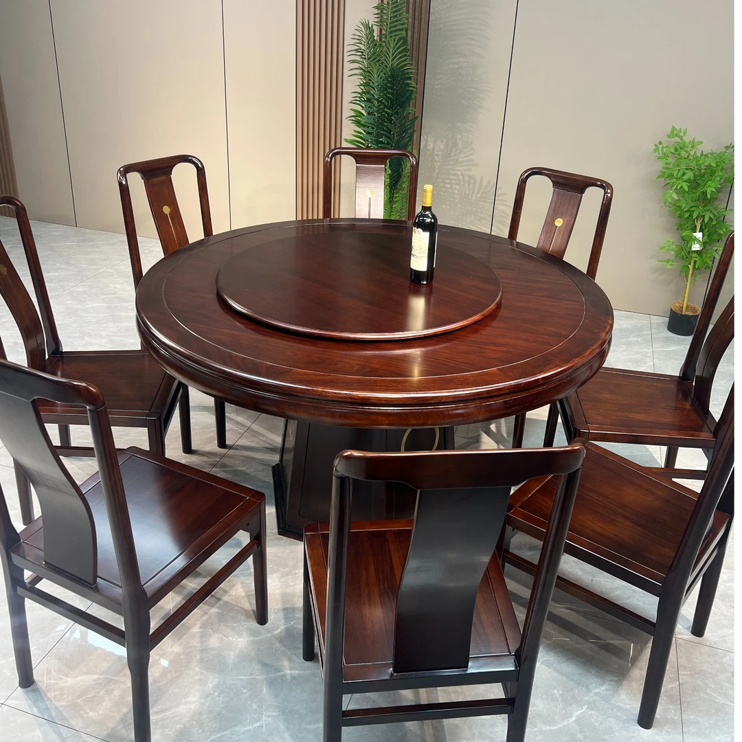 【vip专属链接】带转盘10人家用大圆桌吃饭桌子餐桌圆餐桌椅组合