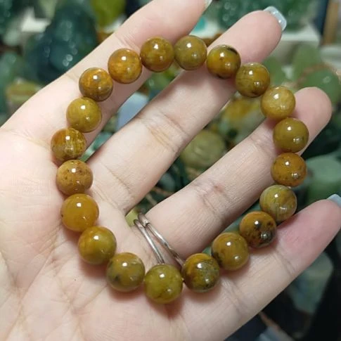 岫玉未镶嵌岫玉手串