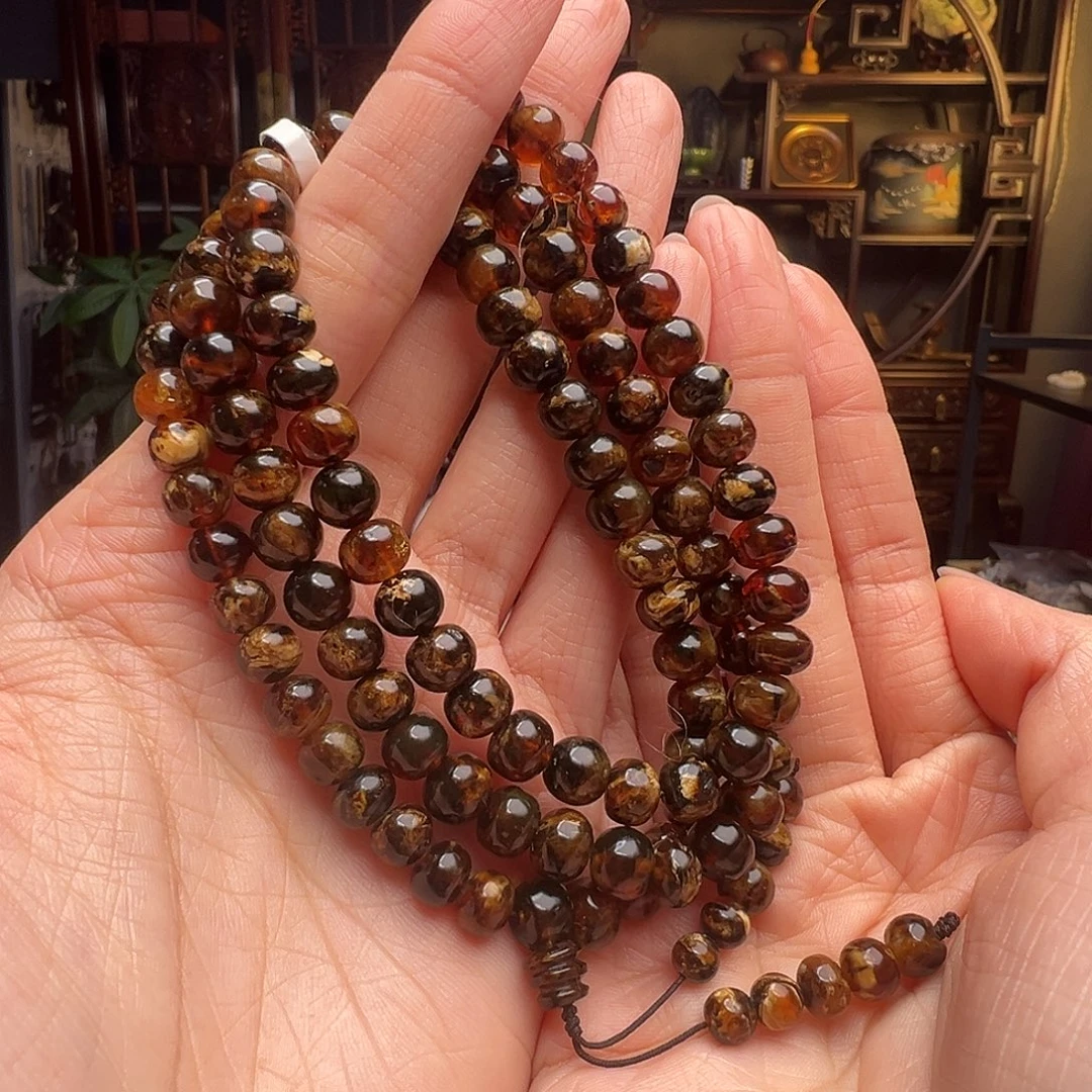 琥珀未镶嵌裸石抚顺琥珀20635七