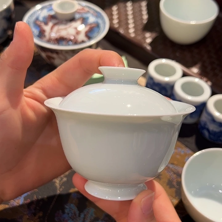 堂钟正窑糯米胎玛瑙入釉单杯